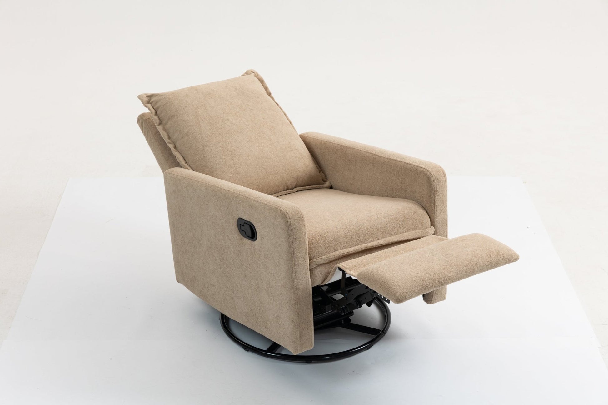 Short plush manual button armchair sofa - 1st Choice Furniture Direct