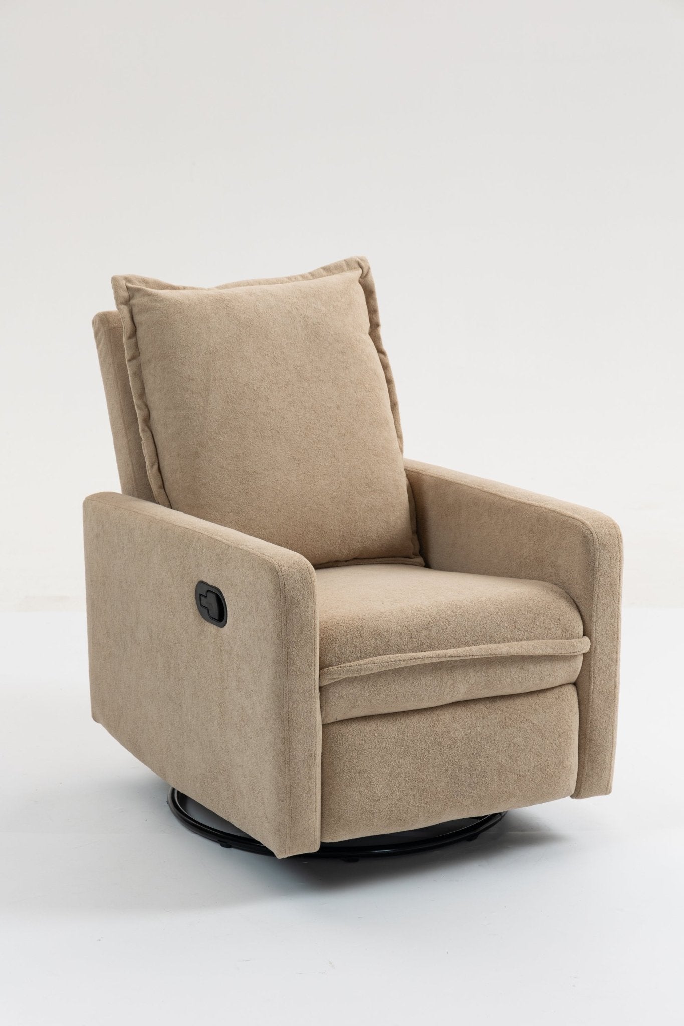 Short plush manual button armchair sofa - 1st Choice Furniture Direct