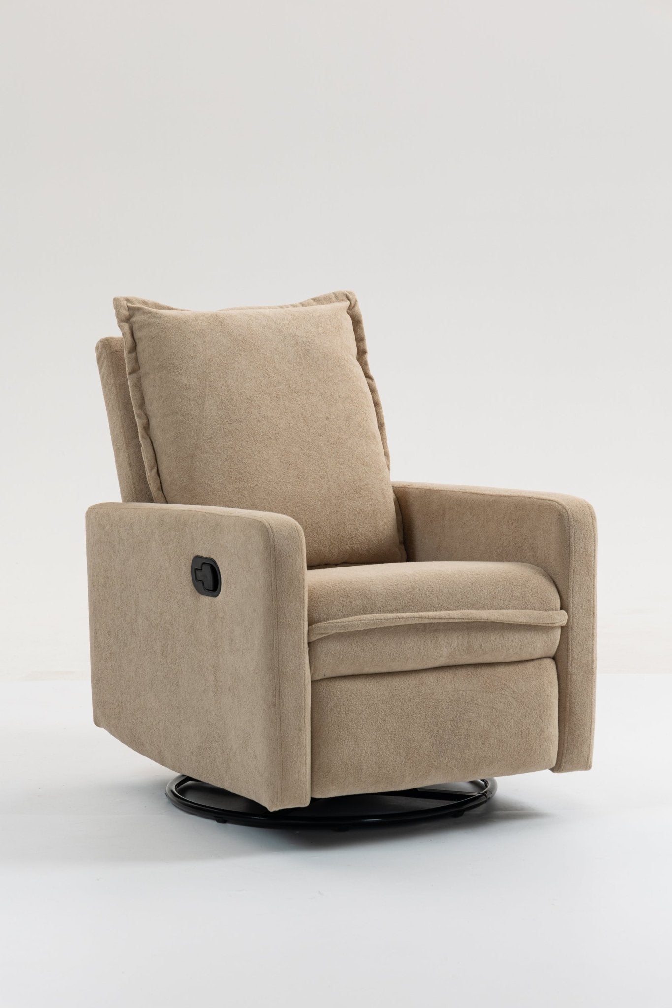 Short plush manual button armchair sofa - 1st Choice Furniture Direct