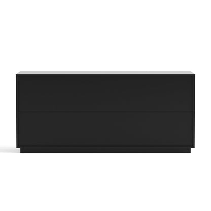 Sideboard Buffet Cabinet, 4 Doors Modern Accent Storage Sideboard, Luxurious Floor Cabinet Buffet with Freestanding Anti Dumping for Kitchen, Living Room, 59' Wide Rectangular Buffet Table(Black) - 1st Choice Furniture Direct