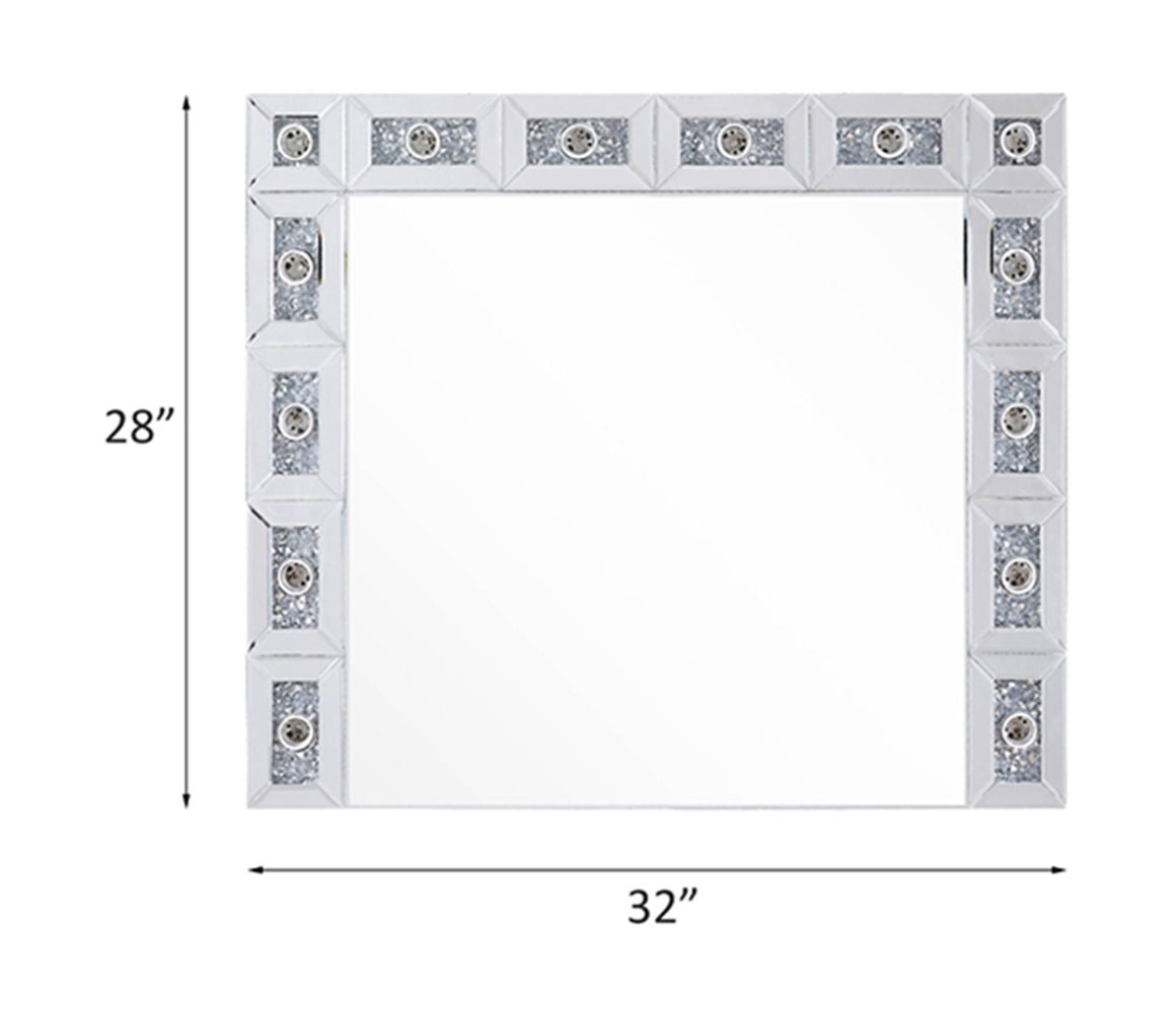Silver Hollywood Vanity Mirror with Lights - 1st Choice Furniture Direct
