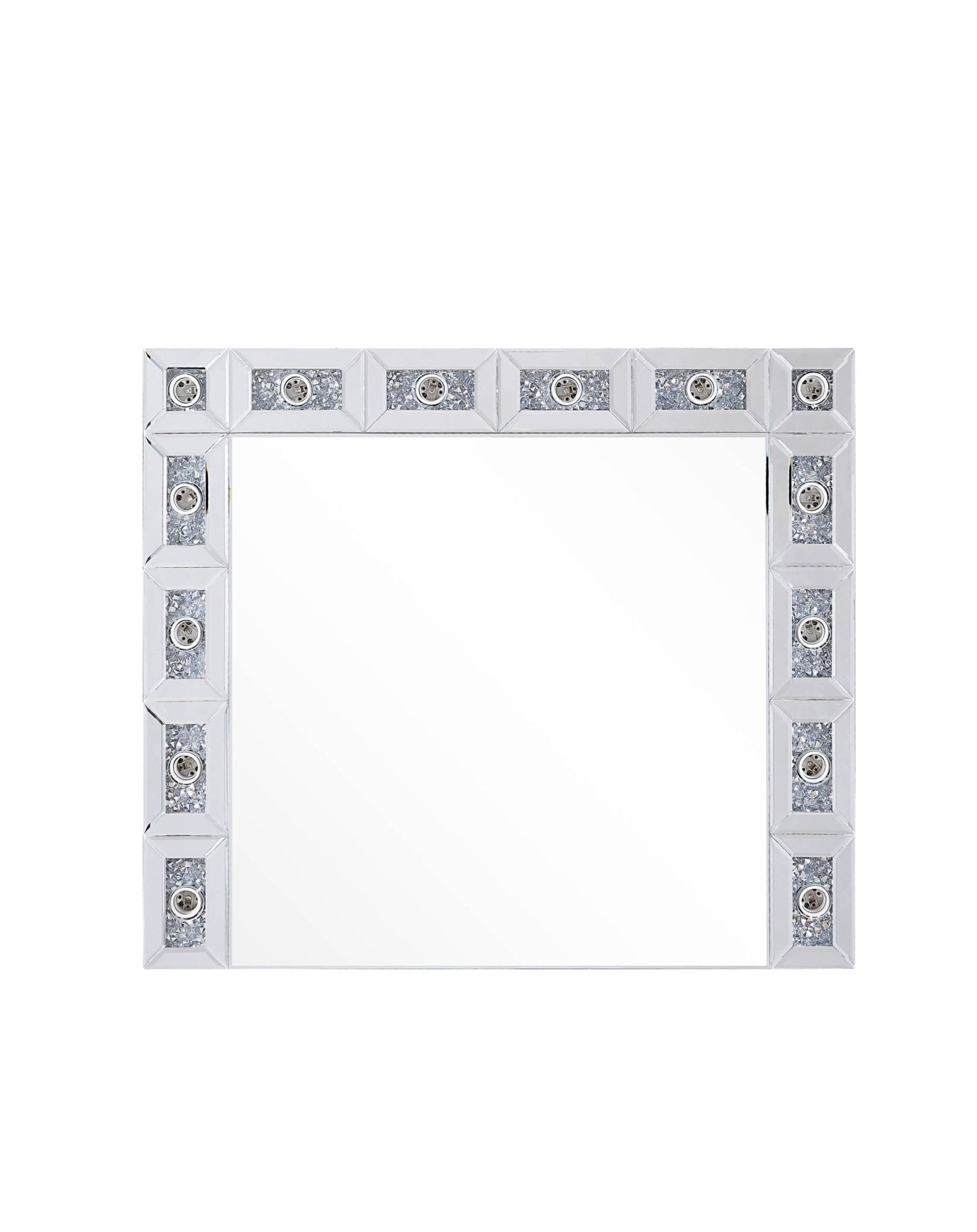 Silver Hollywood Vanity Mirror with Lights - 1st Choice Furniture Direct