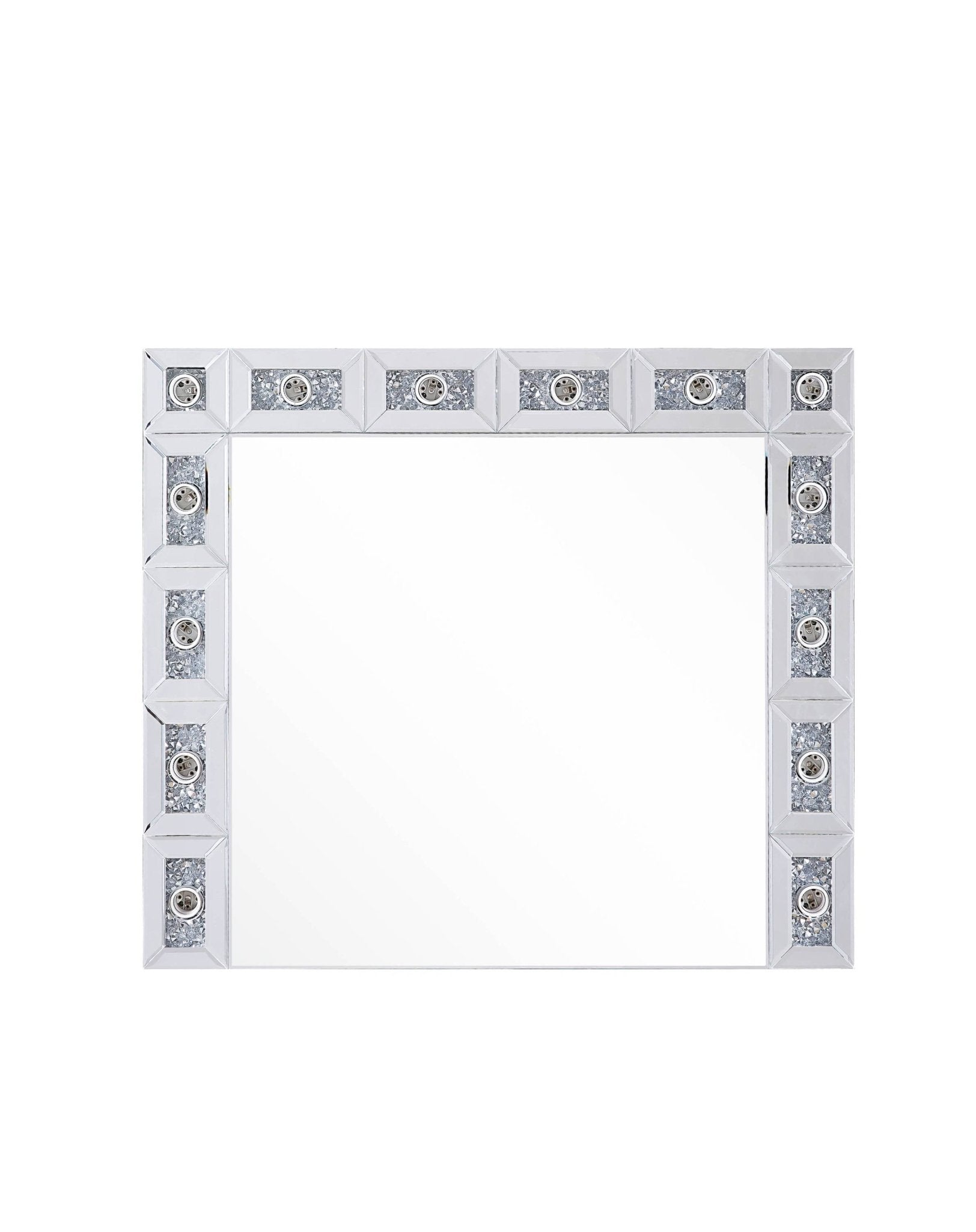 Silver Hollywood Vanity Mirror with Lights - 1st Choice Furniture Direct