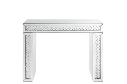 Silver Mirrored Vanity Desk & Stool Set - 1st Choice Furniture Direct