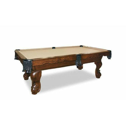 Silverline Caldwell Rustic Solid Hardwood 8' Walnut Pool Table W 8 - 1st Choice Furniture Direct