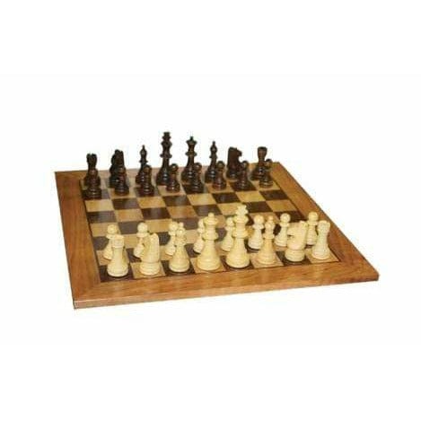 Silverline Chess Boards and Game Pieces Silverline Solid Premium Brown Maple Chess Sets Wood Pcs 980BM