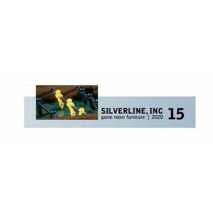 Silverline FOOSBALL TABLE Silverline Hardwood Signature Mission Hickory Foosball Table 1700H