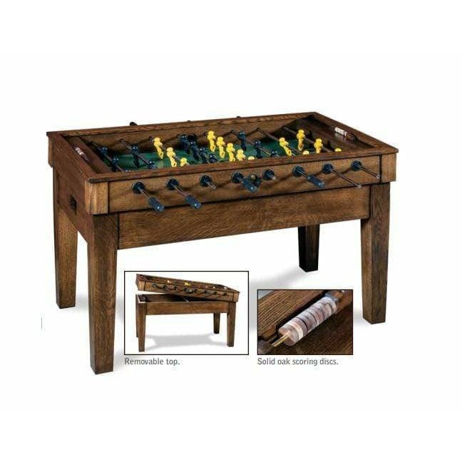 Silverline FOOSBALL TABLE Silverline Solid Hardwood AlpineFoosball Table-Oak Alpine Oak