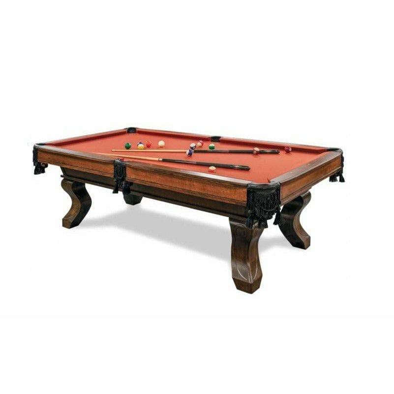 Silverline Game Pool Table Silverline Corona Rustic Hardwood 7' Cherry Pool Table Brown 1531C