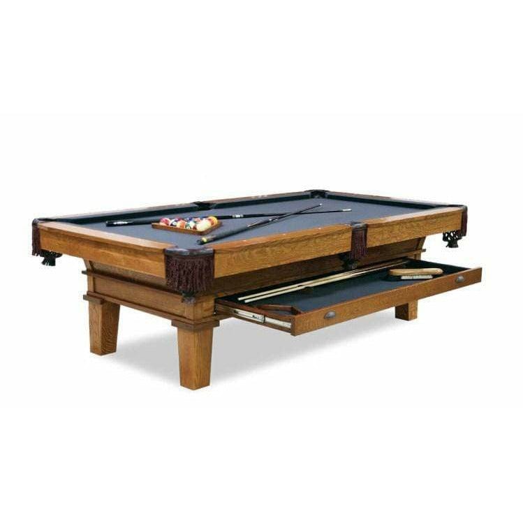 Silverline Game Pool Table Silverline Monroe 8 ' Rustic Solid Hardwood Pool Table-Walnut 1502W
