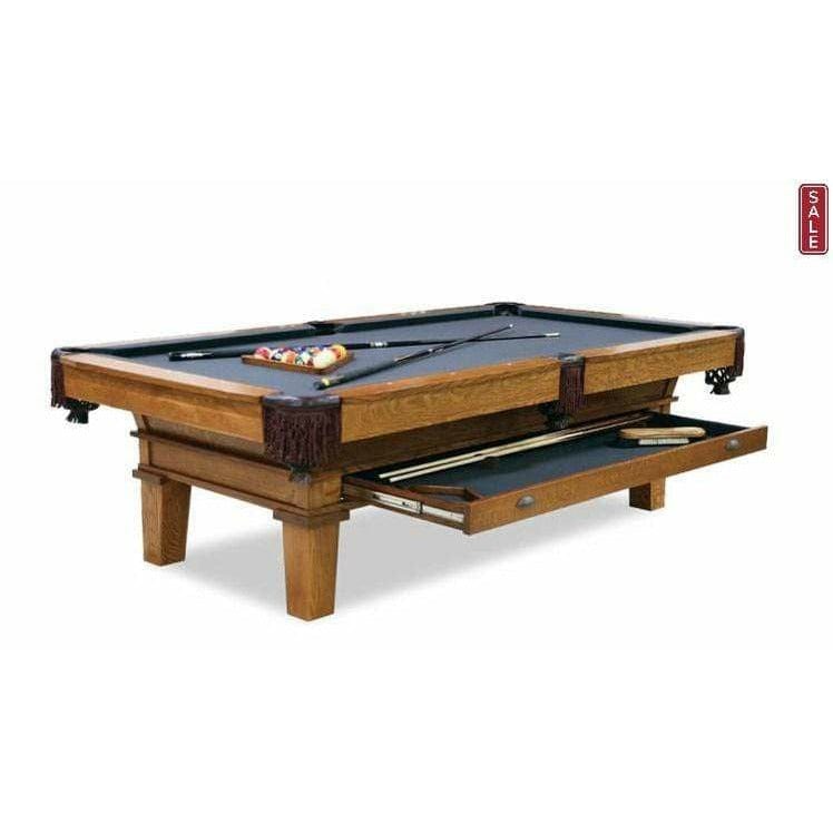 Silverline Game Pool Table Silverline Monroe Rustic Hardwood 8 ' Pool Table-Cherry 1502C