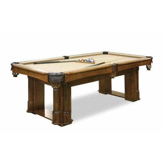 Silverline Game Pool Table Silverline Regal Rustic Solid Hardwood 8' Cherry Pool Table Brown | 1526C