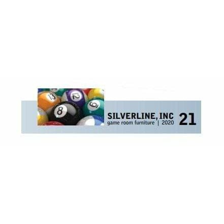 Silverline Game Pool Wall Rack Silverline Solid Premium Caldwell Cue Rack-Hickory 1533H
