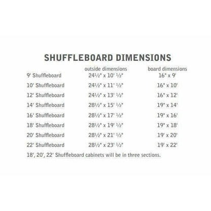 Silverline Shuffle Board Silverline 12' Classic Mission Hardwood Rustic Hickory Shuffle Board