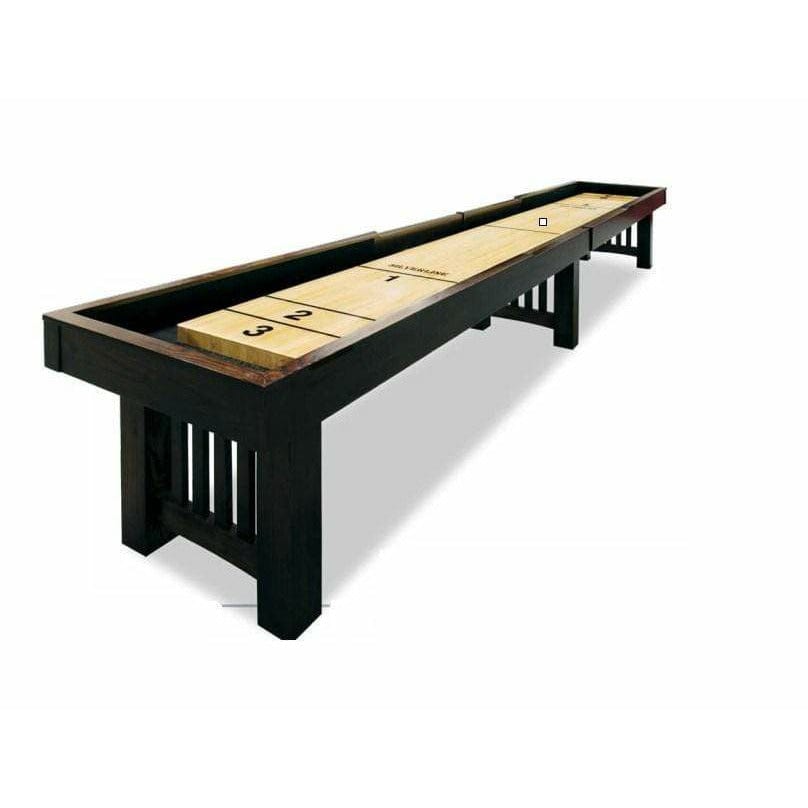 Silverline Shuffle Board Silverline 9' Classic Mission Rustic Hardwood QSWO Shuffle Board 9QW