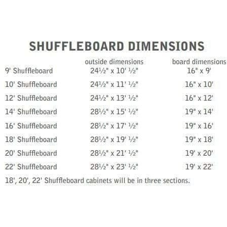Silverline Shuffle Board Silverline Linwood Rustic Hardwood 14' Oak Shuffle Board 2032RO-14