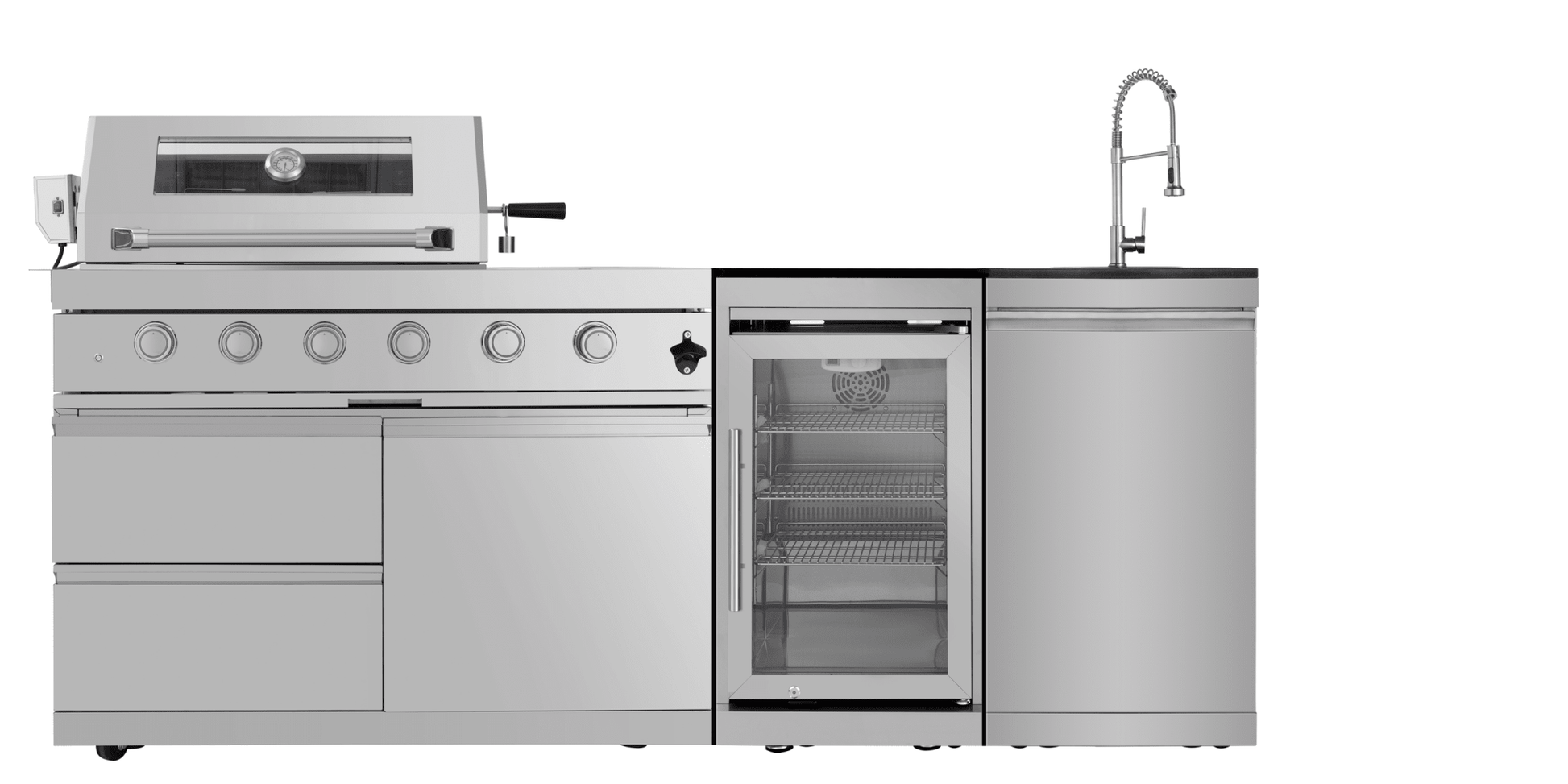 Single door Fridge Cabinet Outdoor Kitchen Islands - 1st Choice Furniture Direct