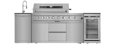 Sink Cabinet with Tap Stainless Steel Outdoor Kitchen Islands - 1st Choice Furniture Direct