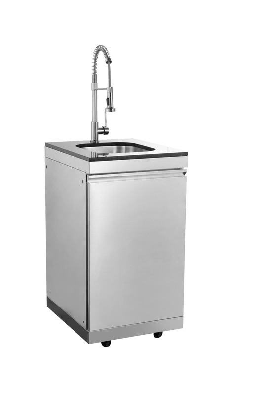 Sink Cabinet with Tap Stainless Steel Outdoor Kitchen Islands - 1st Choice Furniture Direct