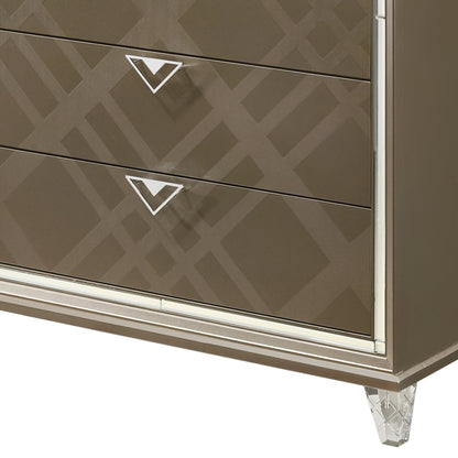 Skylar Dark Champagne Finish Chest - 1st Choice Furniture Direct
