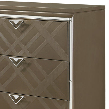 Skylar Dark Champagne Finish Dresser - 1st Choice Furniture Direct