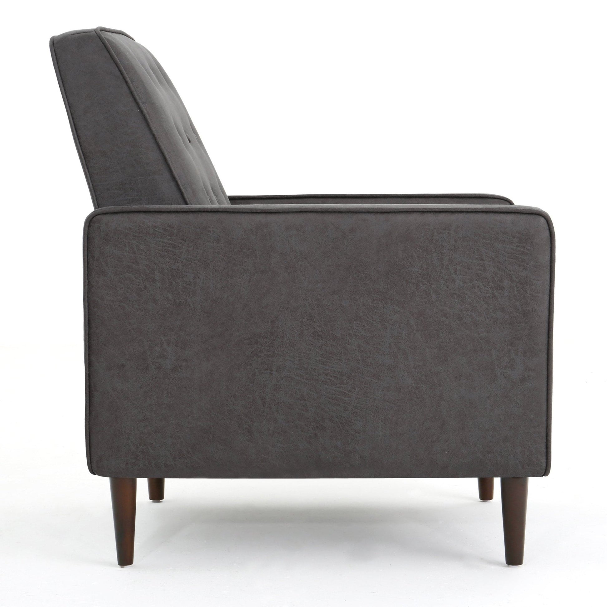 Slate Microfiber Recliner Chair with Birch Wood Legs - 1st Choice Furniture Direct
