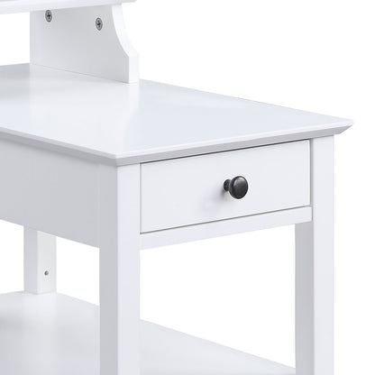 Slayer White Finish Accent Table W/USB - 1st Choice Furniture Direct