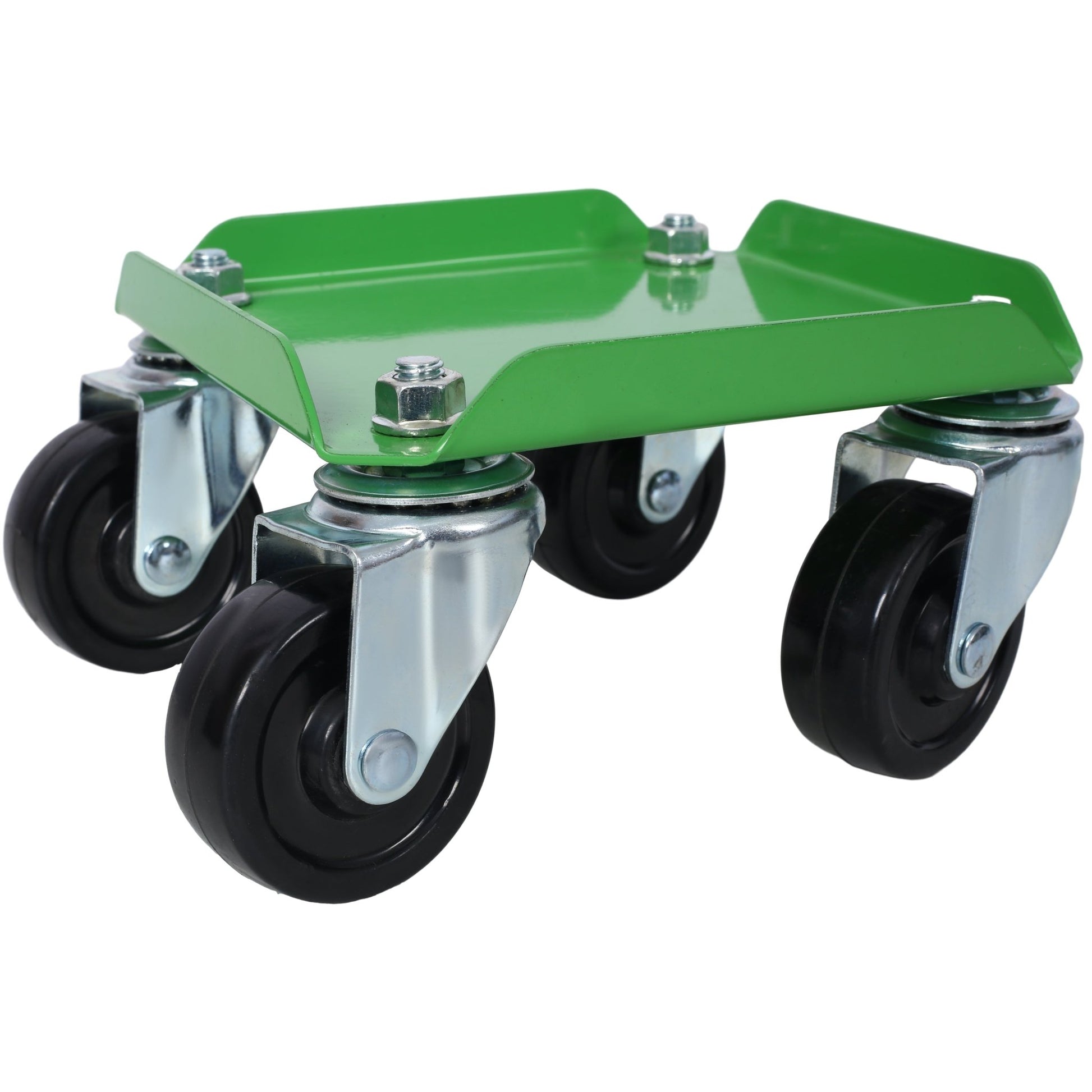 Snowmobile Dolly Heavy Duty Carries up to 1500lbs V - Slide with 2.5' Swivel Casters Rubber Pad Protecting Skis and 2 Pairs of Heavy Duty Straps Firmly Attaching on Skis, GREEN COLOR - 1st Choice Furniture Direct