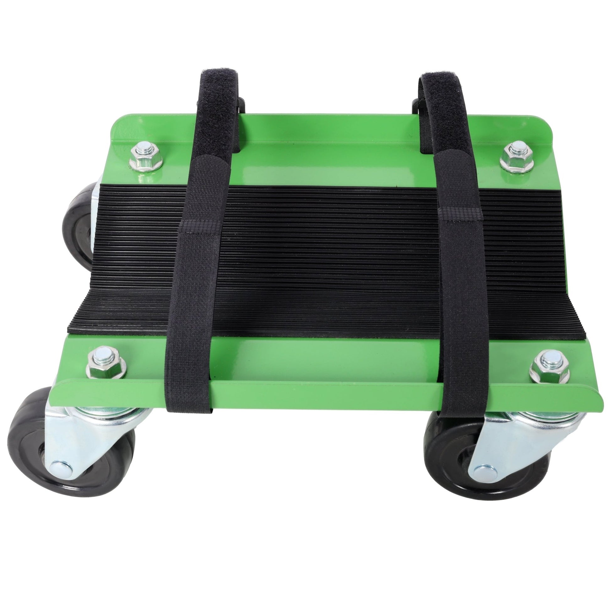 Snowmobile Dolly Heavy Duty Carries up to 1500lbs V - Slide with 2.5' Swivel Casters Rubber Pad Protecting Skis and 2 Pairs of Heavy Duty Straps Firmly Attaching on Skis, GREEN COLOR - 1st Choice Furniture Direct