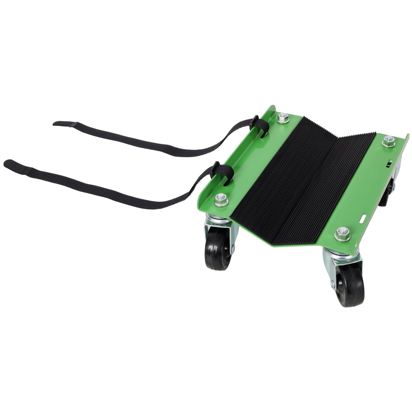 Snowmobile Dolly Heavy Duty Carries up to 1500lbs V - Slide with 2.5' Swivel Casters Rubber Pad Protecting Skis and 2 Pairs of Heavy Duty Straps Firmly Attaching on Skis, GREEN COLOR - 1st Choice Furniture Direct