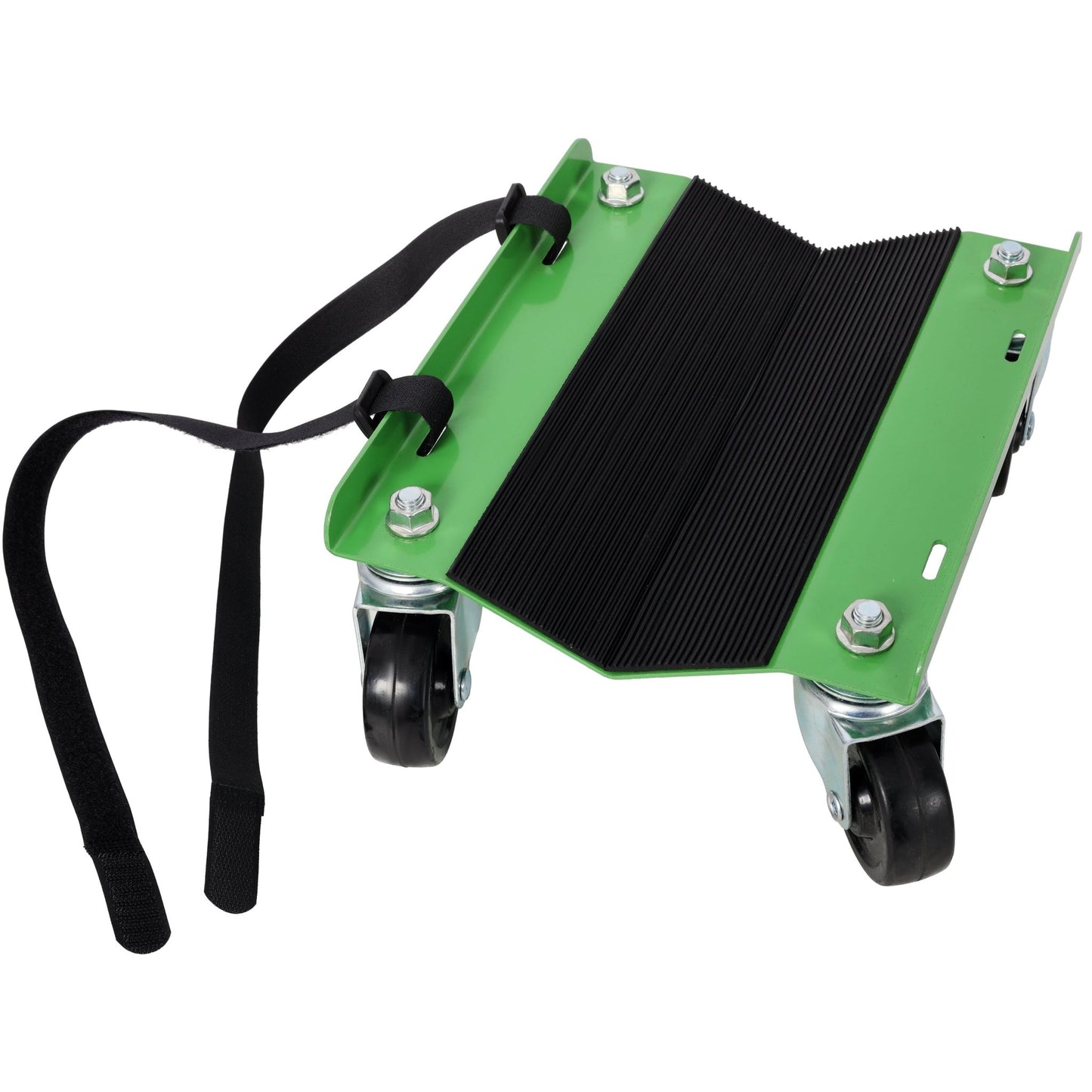 Snowmobile Dolly Heavy Duty Carries up to 1500lbs V - Slide with 2.5' Swivel Casters Rubber Pad Protecting Skis and 2 Pairs of Heavy Duty Straps Firmly Attaching on Skis, GREEN COLOR - 1st Choice Furniture Direct