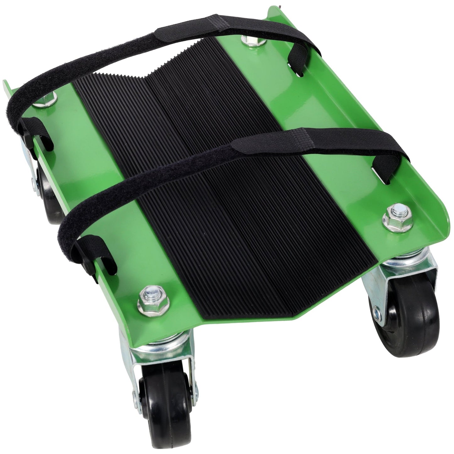 Snowmobile Dolly Heavy Duty Carries up to 1500lbs V - Slide with 2.5' Swivel Casters Rubber Pad Protecting Skis and 2 Pairs of Heavy Duty Straps Firmly Attaching on Skis, GREEN COLOR - 1st Choice Furniture Direct