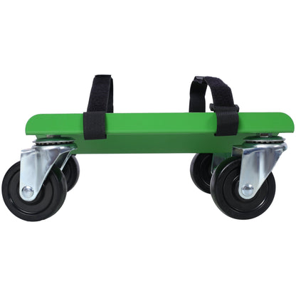 Snowmobile Dolly Heavy Duty Carries up to 1500lbs V - Slide with 2.5' Swivel Casters Rubber Pad Protecting Skis and 2 Pairs of Heavy Duty Straps Firmly Attaching on Skis, GREEN COLOR - 1st Choice Furniture Direct