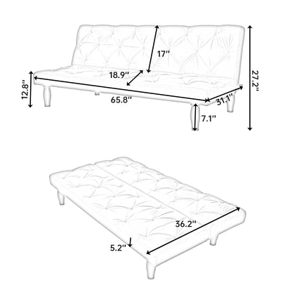 Sofa to Sofa Bed Transformation: 66' Pink Velvet Sofa Bed, Ideal for Family Living Rooms, Apartments & Bedrooms - 1st Choice Furniture Direct