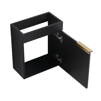 Soft Close Doors Bathroom Vanity With Sink and Storage Rack,16 Inch For Small Bathroom - 1st Choice Furniture Direct