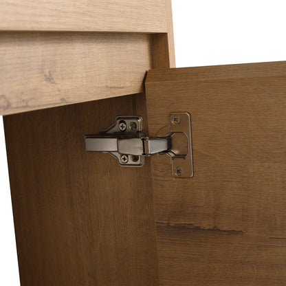 Soft Close Doors Bathroom Vanity With Sink and Storage Rack,16 Inch For Small Bathroom - 1st Choice Furniture Direct