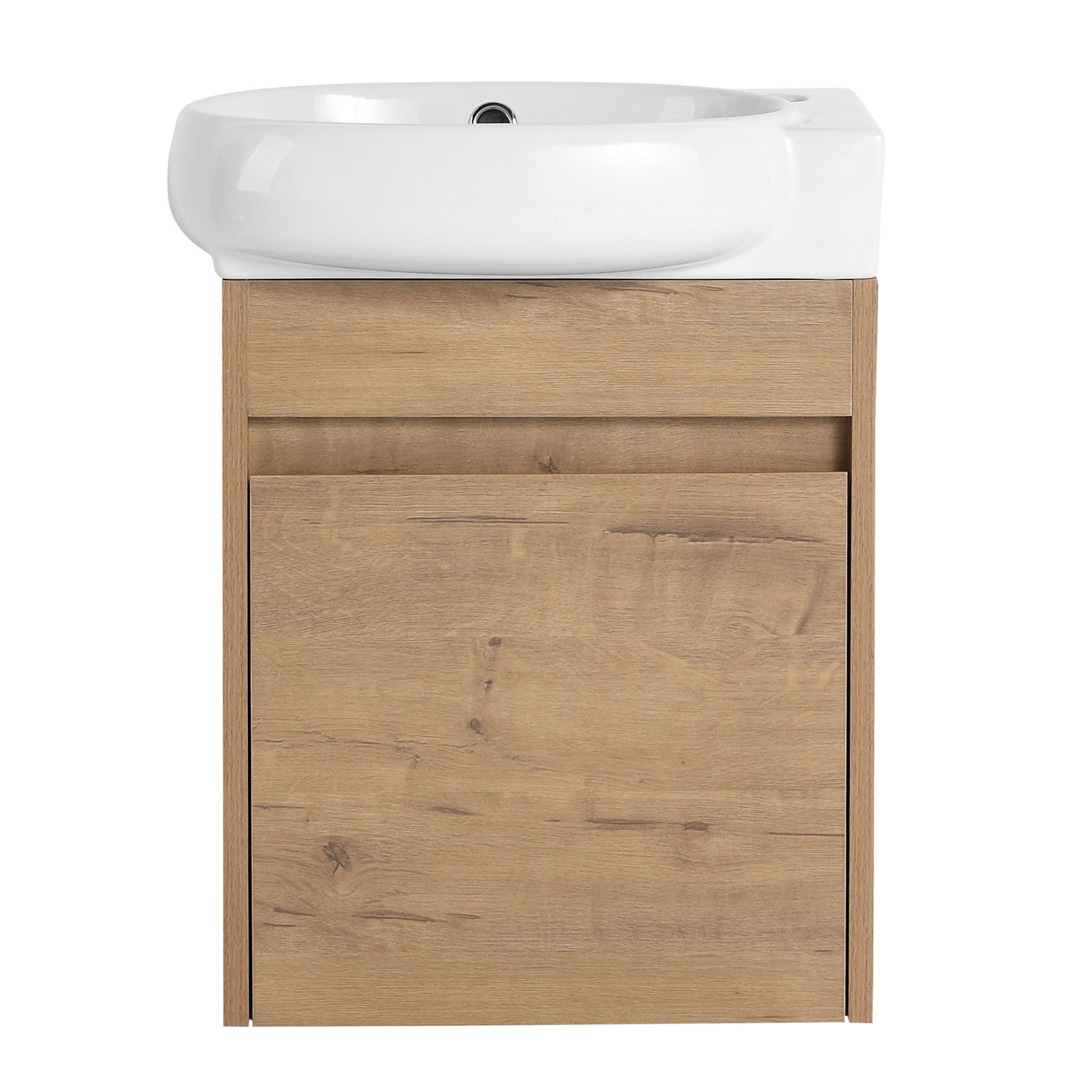 Soft Close Doors Bathroom Vanity With Sink,16 Inch For Small Bathroom - 1st Choice Furniture Direct