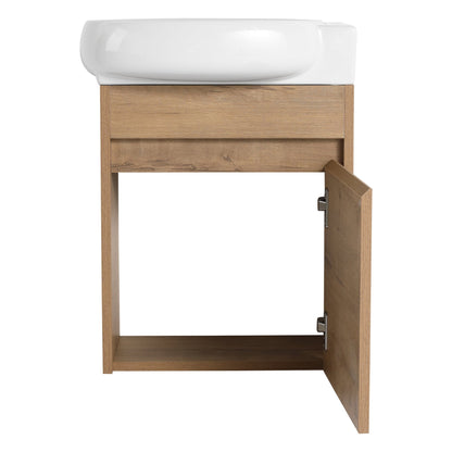 Soft Close Doors Bathroom Vanity With Sink,16 Inch For Small Bathroom - 1st Choice Furniture Direct