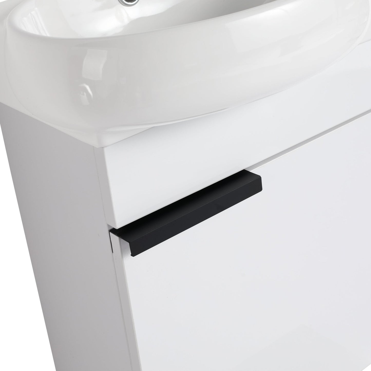 Soft Close Doors Bathroom Vanity With Sink,16 Inch For Small Bathroom - 1st Choice Furniture Direct