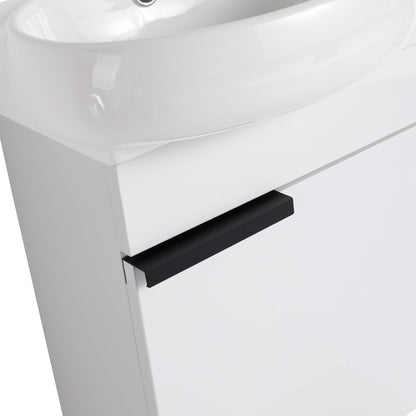 Soft Close Doors Bathroom Vanity With Sink,16 Inch For Small Bathroom - 1st Choice Furniture Direct