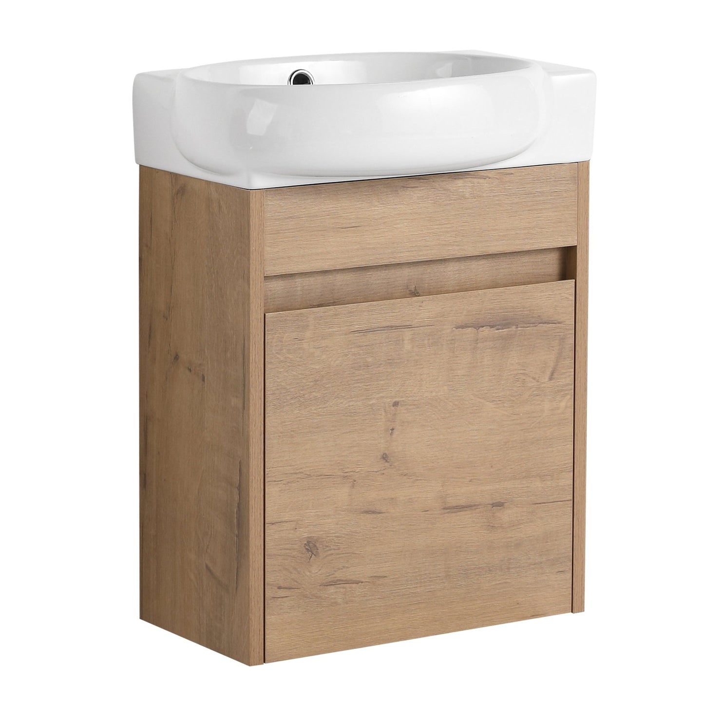 Soft Close Doors Bathroom Vanity With Sink,16 Inch For Small Bathroom - 1st Choice Furniture Direct