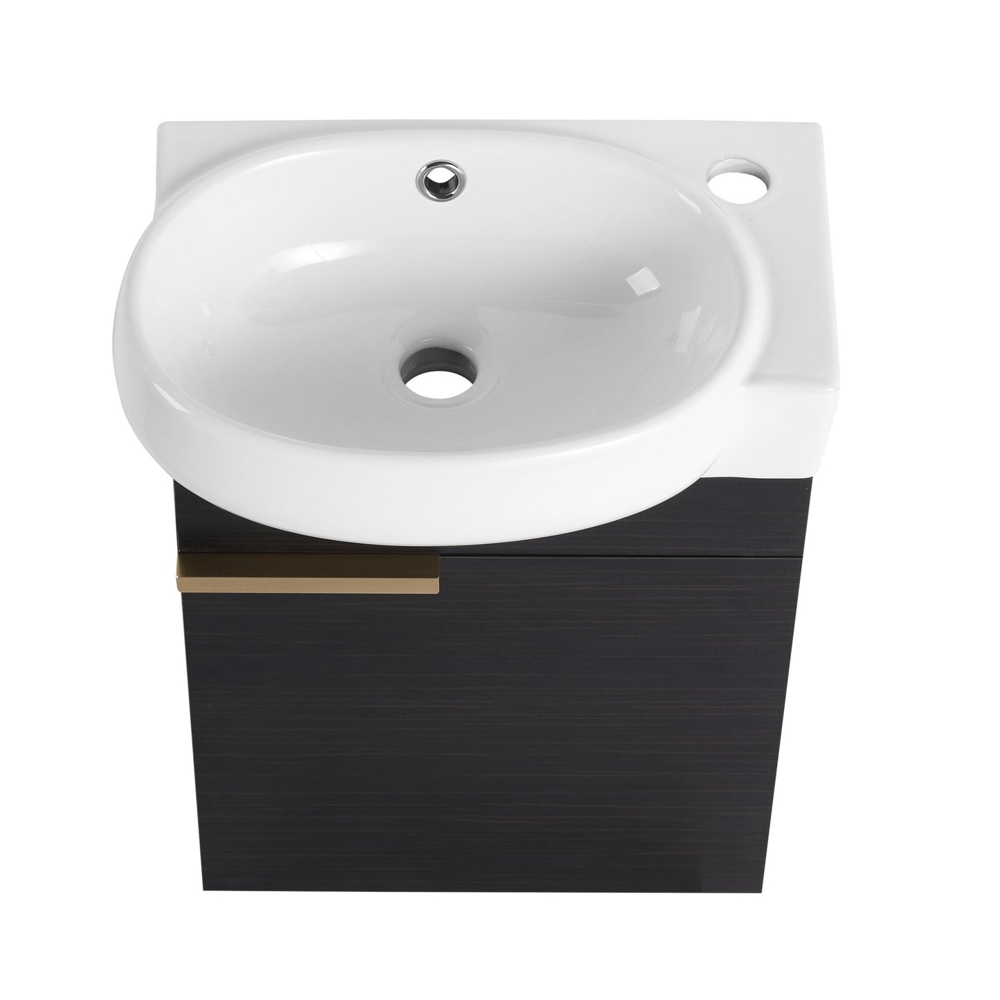 Soft Close Doors Bathroom Vanity With Sink,16 Inch For Small Bathroom - 1st Choice Furniture Direct