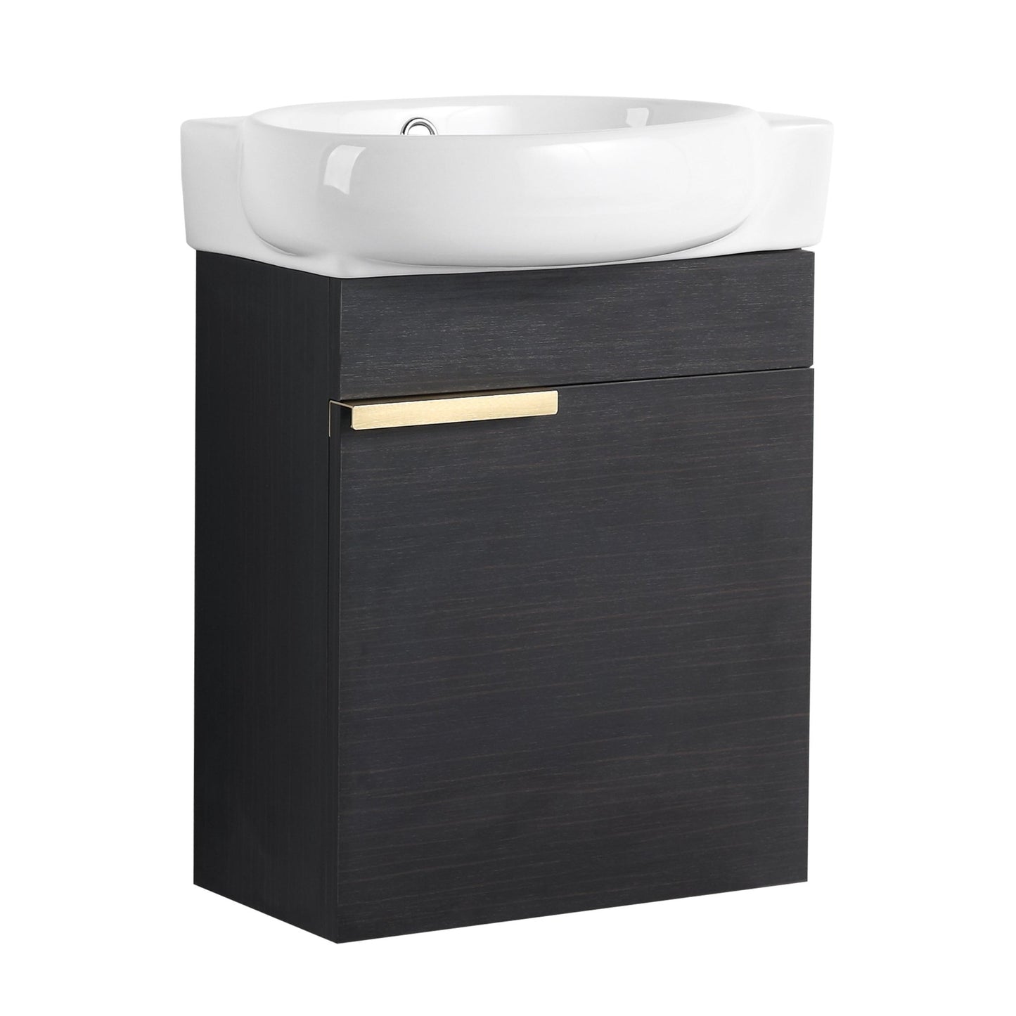 Soft Close Doors Bathroom Vanity With Sink,16 Inch For Small Bathroom - 1st Choice Furniture Direct