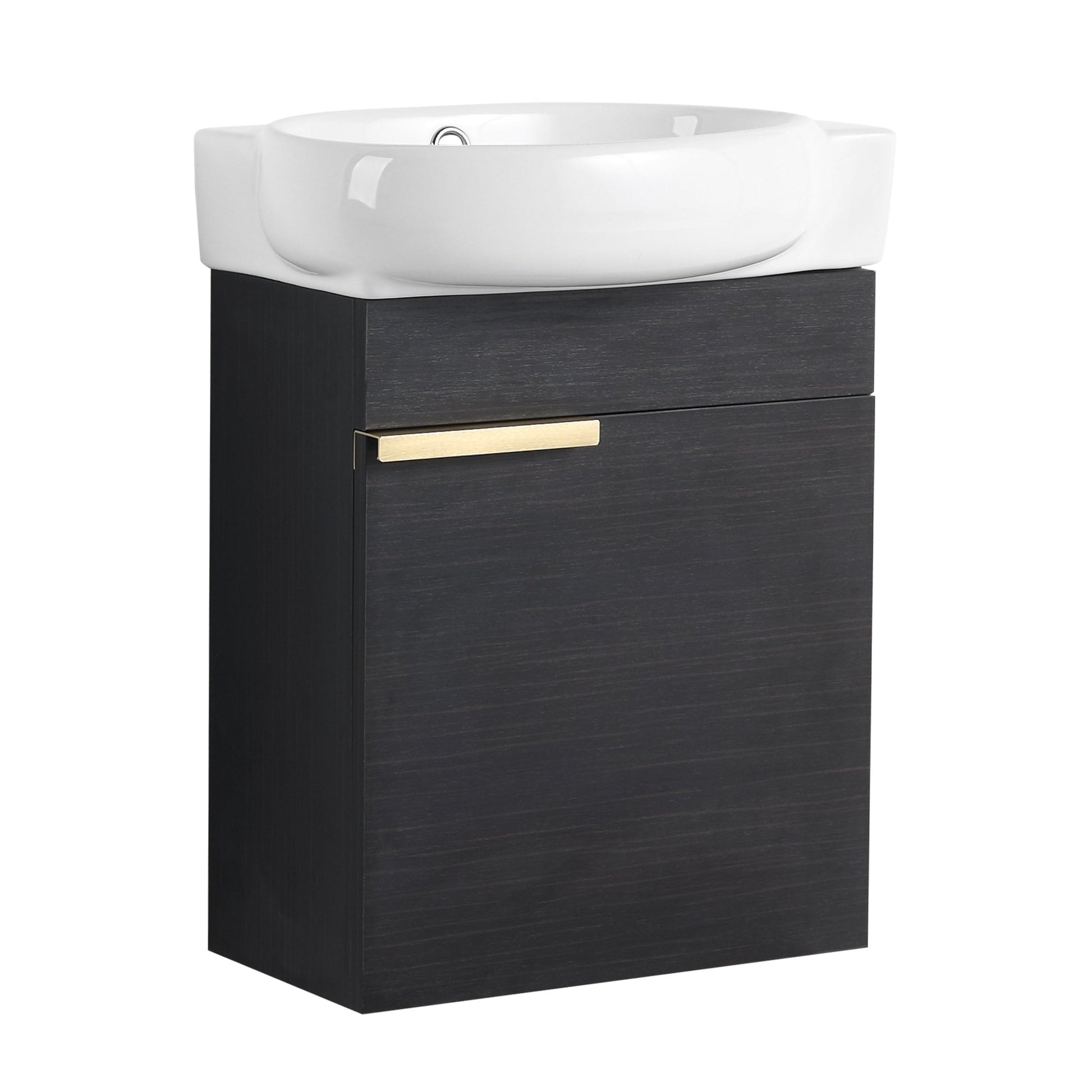 Soft Close Doors Bathroom Vanity With Sink,16 Inch For Small Bathroom - 1st Choice Furniture Direct