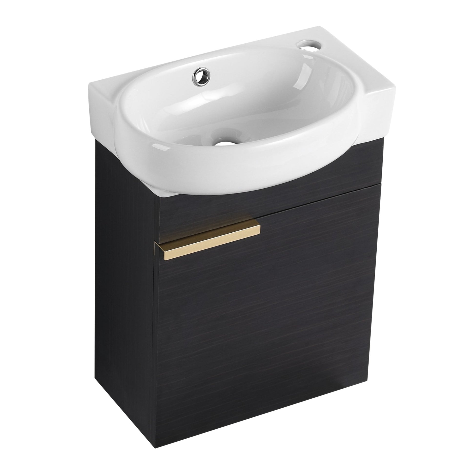 Soft Close Doors Bathroom Vanity With Sink,16 Inch For Small Bathroom - 1st Choice Furniture Direct