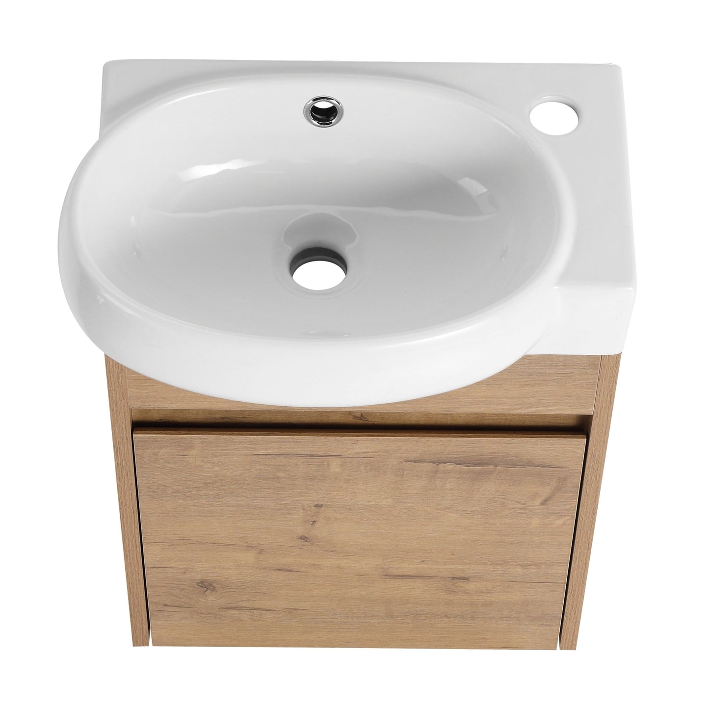 Soft Close Doors Bathroom Vanity With Sink,16 Inch For Small Bathroom - 1st Choice Furniture Direct
