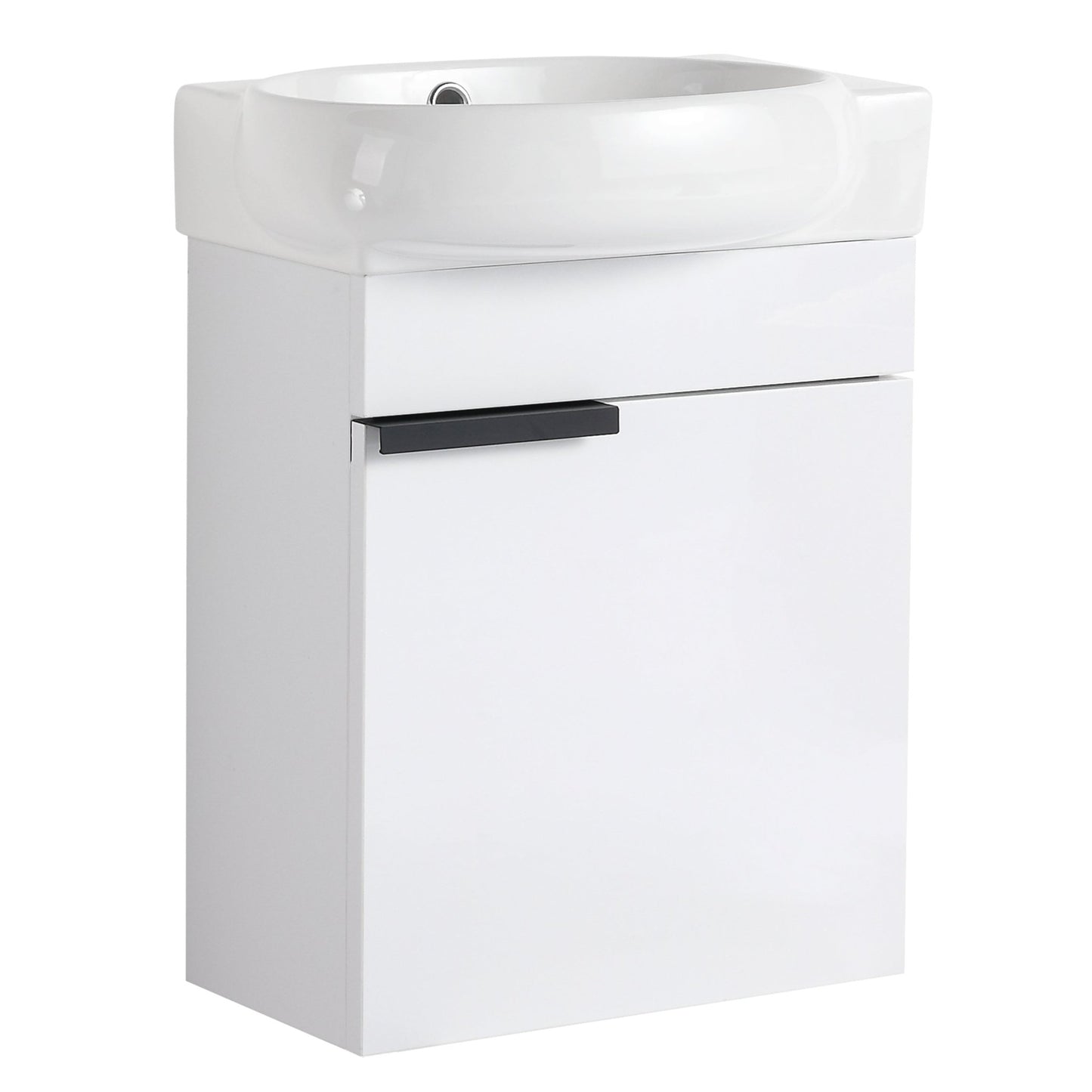 Soft Close Doors Bathroom Vanity With Sink,16 Inch For Small Bathroom - 1st Choice Furniture Direct