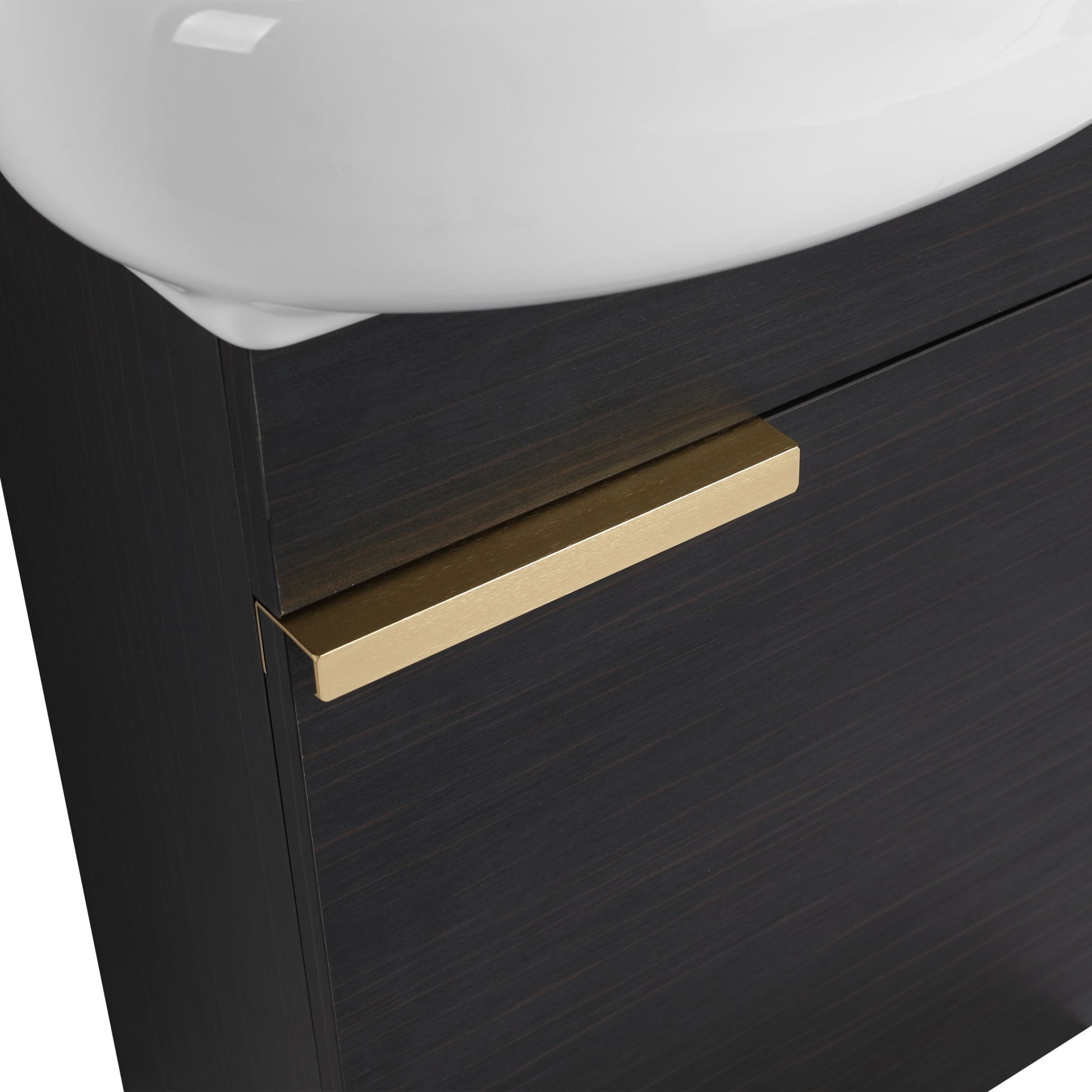 Soft Close Doors Bathroom Vanity With Sink,16 Inch For Small Bathroom - 1st Choice Furniture Direct