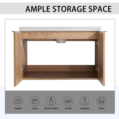 Soft Close Doors Bathroom Vanity With Sink,30 Inch For Small Bathroom,30x18-00630 IMO(KD-Packing) - 1st Choice Furniture Direct