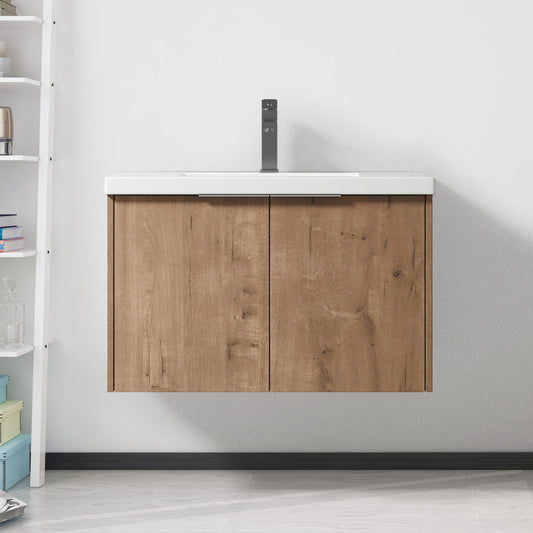 Soft Close Doors Bathroom Vanity With Sink,30 Inch For Small Bathroom,30x18-00630 IMO(KD-Packing) - 1st Choice Furniture Direct